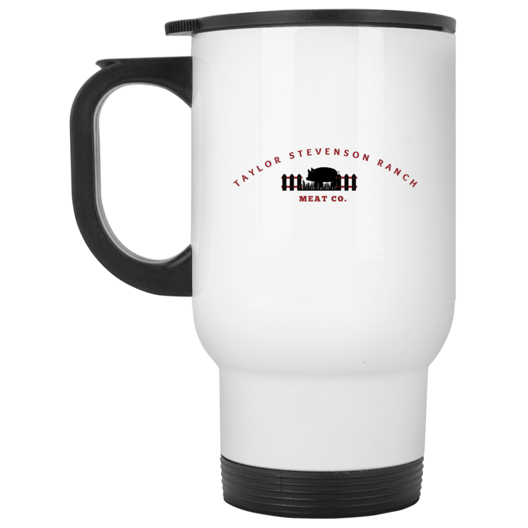 TSR White Travel Mug