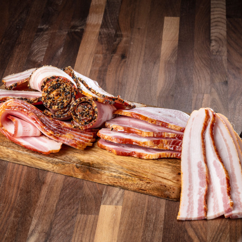 SMOKED PEPPERED BACON